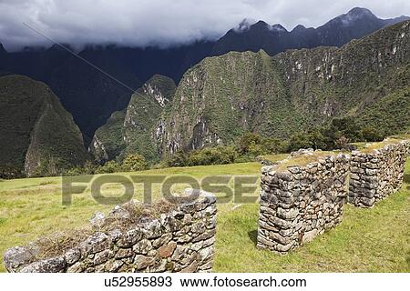 Stock Image - View to Machu Picchu. Fotosearch