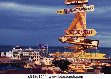 View to Punta Arenas View Large Photo Image Picture - View to Punta Arenas. Fotosearch
