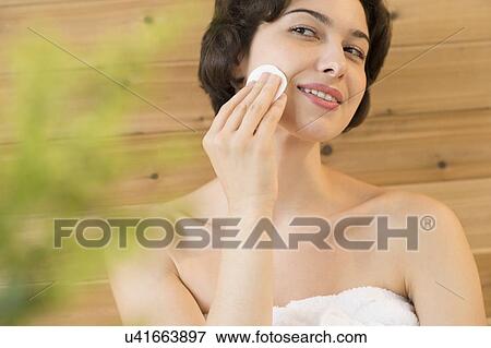 Stock Photo - Woman relaxing in spa. Fotosearch
