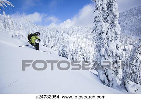 Woman skiing View Large Photo Image Picture - Woman skiing. Fotosearch