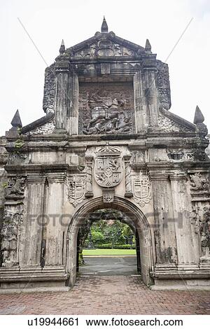 Entrance to Fort Santiago in the Intramuros, Manila, Philippines View Large Photo Image Stock Image - Entrance to Fort Santiago in the Intramuros, Manila, Philippines. Fotosearch