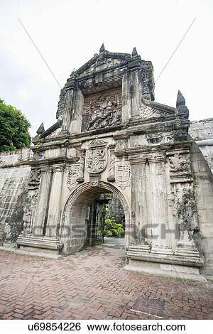 Entrance to Fort Santiago in the Intramuros, Manila, Philippines View Large Photo Image Stock Photograph - Entrance to Fort Santiago in the Intramuros, Manila, Philippines. Fotosearch