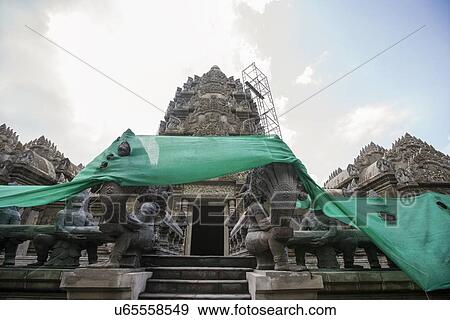 Stock Photo - Khmer style temple, Koh Pha Ngan, Thailand. Fotosearch