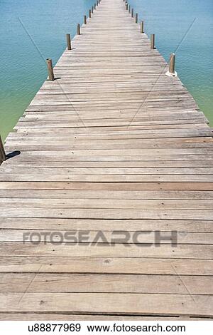 Stock Photo - Na Pra Lan Pier on Koh Samui island, Thailand. Fotosearch