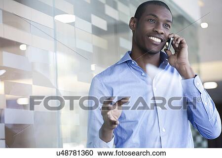 Businessman on telephone call View Large Photo Image Stock Image - Businessman on telephone call. Fotosearch
