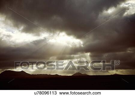 Stock Image - Caleta de Famara, Lanzarote, Spain. Fotosearch