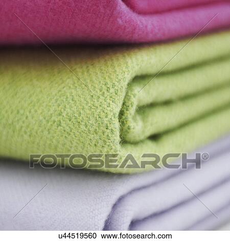 Stock Image - Cashmere wool blankets. Fotosearch