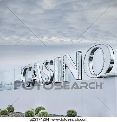 Picture - Casino sign. Fotosearch