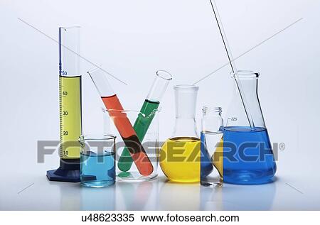 Chemical lab glassware View Large Photo Image Stock Photography - Chemical lab glassware. Fotosearch