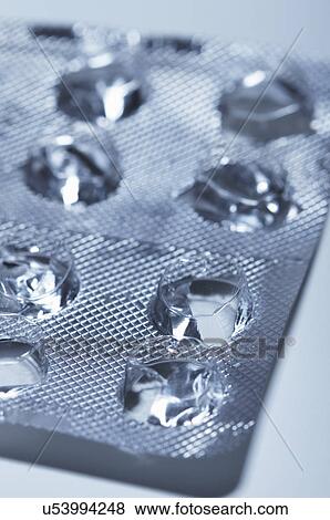 Close up studio shot of empty blister pack View Large Photo Image Stock Photo - Close up studio shot of empty blister pack. Fotosearch