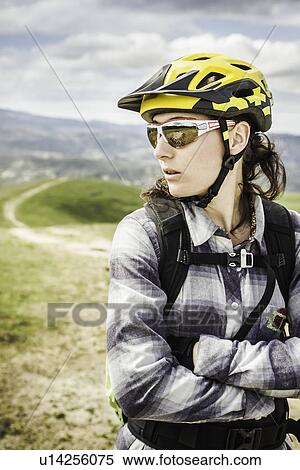 Cyclist in full gear, Monterey County Park, California, United States of America View Large Photo Image Stock Photography - Cyclist in full gear, Monterey County Park, California, United States of America. Fotosearch