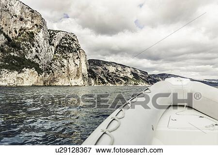 Stock Photo - Dinghy bow, Golfo di Orosei, Sardinia, Italy. Fotosearch