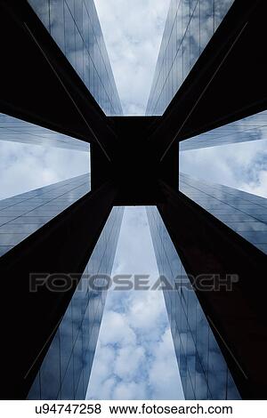 Stock Photo - Modern building from below, Tiergarten, Berlin, Germany. Fotosearch