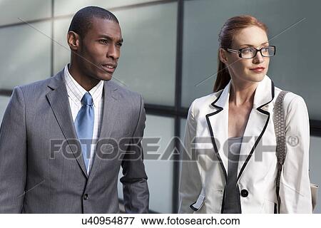 Stock Photo - Portrait of businesspeople. Fotosearch