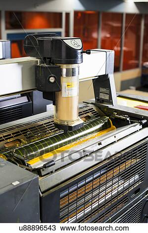 Printing machine in print workshop View Large Photo Image Stock Image - Printing machine in print workshop. Fotosearch