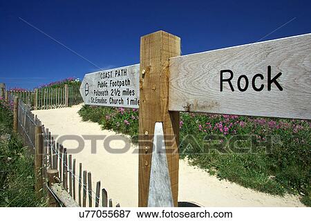 Signpost to Rock, Cornwall View Large Photo Image Stock Photo - Signpost to Rock, Cornwall. Fotosearch