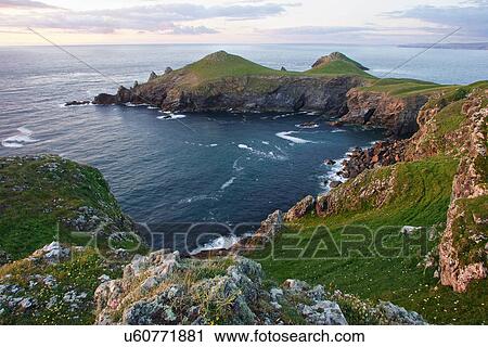 Sunset at The Rumps, North Cornwall View Large Photo Image Stock Image - Sunset at The Rumps, North Cornwall. Fotosearch