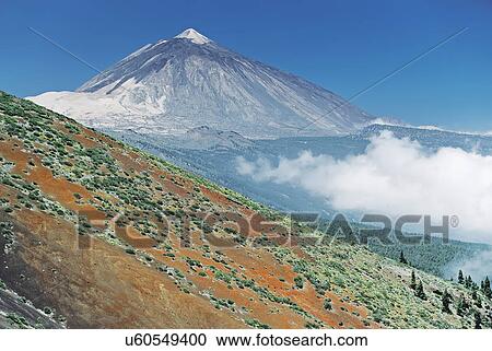 Stock Image - Teide mountain, Tenerife, Canary Islands, Spain. Fotosearch