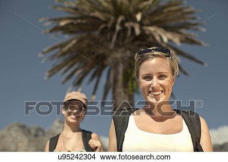 Two happy young women, Cape Town, South Africa View Large Photo Image Picture - Two happy young women, Cape Town, South Africa. Fotosearch
