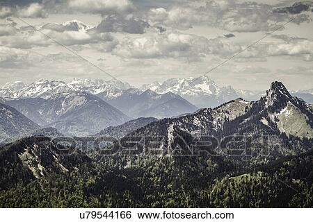 View from Mt Wallberg, Bavaria, Germany View Large Photo Image Stock Photograph - View from Mt Wallberg, Bavaria, Germany. Fotosearch