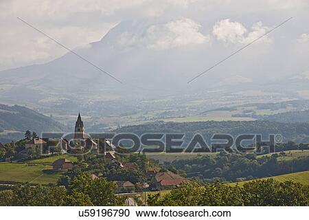 View of Clelles village, Provence, France View Large Photo Image Stock Image - View of Clelles village, Provence, France. Fotosearch