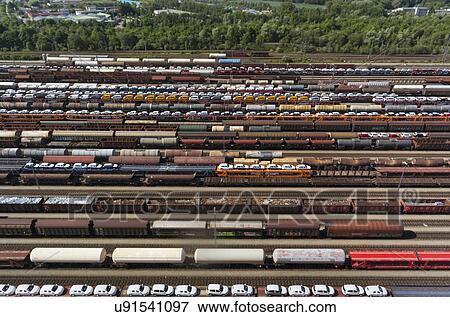 View of freight and railways, Munich, Bavaria, Germany View Large Photo Image Stock Photo - View of freight and railways, Munich, Bavaria, Germany. Fotosearch