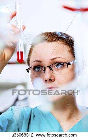 Stock Image - Biological research. Fotosearch