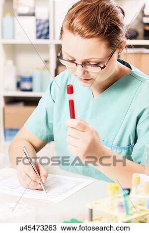 Stock Image - Biological research. Fotosearch