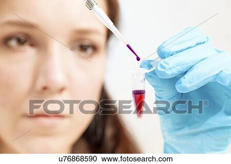 Stock Image - Biological research. Fotosearch