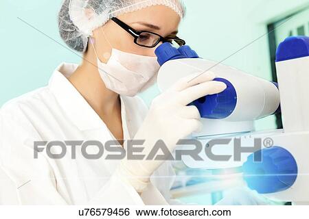 Stock Photograph - Biological research. Fotosearch