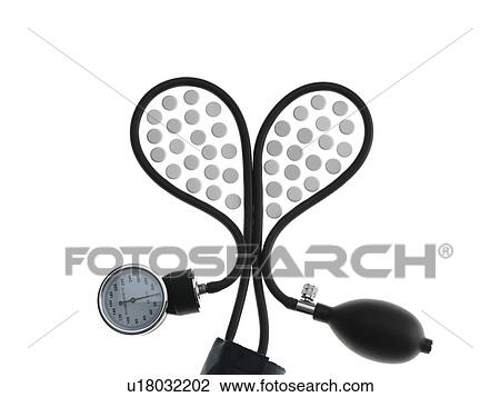 Stock Image - Blood pressure pills, conceptual image. Fotosearch