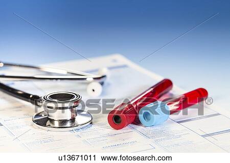 Stock Image - Blood test. Fotosearch