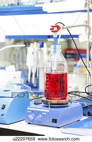 Stock Photo - Chemistry experiment. Fotosearch