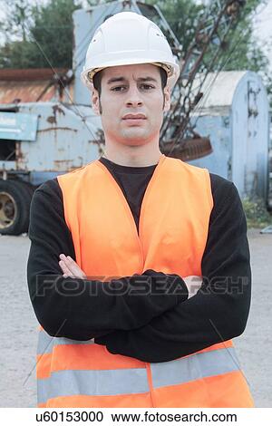 Stock Image - Construction worker. Fotosearch