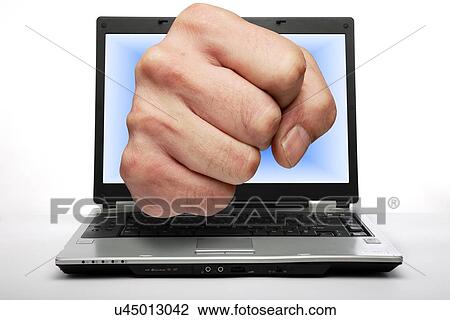 Stock Image - Cyber bullying, conceptual image. Fotosearch