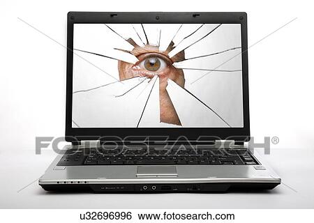 Stock Photograph - Cyber stalking, conceptual image. Fotosearch