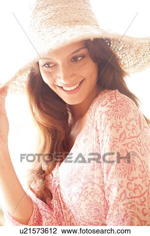 Stock Image - Happy woman. Fotosearch