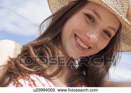 Stock Photography - Happy young woman. Fotosearch