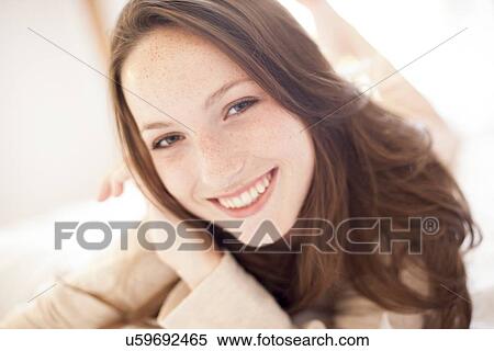 Happy young woman View Large Photo Image Stock Photography - Happy young woman. Fotosearch