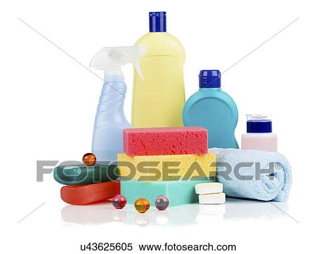 Household cleaning supplies View Large Photo Image Stock Photography - Household cleaning supplies. Fotosearch