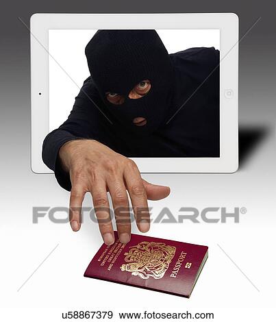 Identity theft, conceptual image View Large Photo Image Stock Photo - Identity theft, conceptual image. Fotosearch