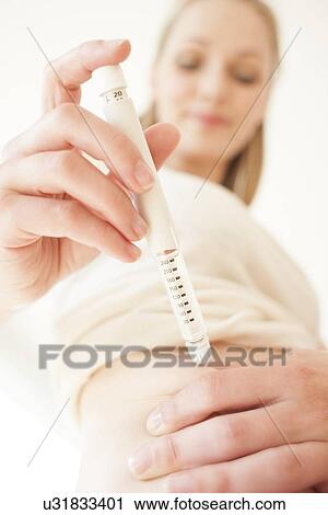 Stock Image - Insulin injection. Fotosearch