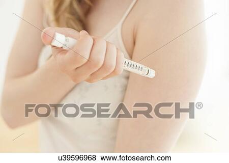 Insulin injection View Large Photo Image Stock Photo - Insulin injection. Fotosearch