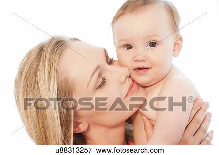 Mother and baby daughter View Large Photo Image Stock Photo - Mother and baby daughter. Fotosearch