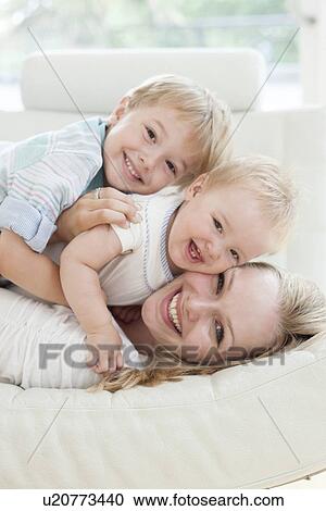 Mother and children View Large Photo Image Stock Image - Mother and children. Fotosearch
