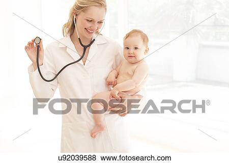 Paediatric chest examination View Large Photo Image Stock Photo - Paediatric chest examination. Fotosearch