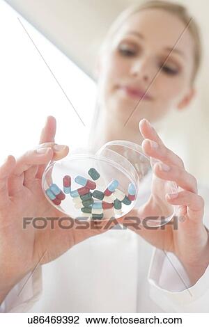 Stock Image - Pharmaceutical research. Fotosearch