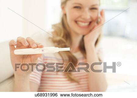 Positive pregnancy test View Large Photo Image Stock Photograph - Positive pregnancy test. Fotosearch