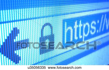 Stock Photography - Secure website. Fotosearch