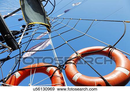 Ship's rigging View Large Photo Image Stock Photo - Ship's rigging. Fotosearch